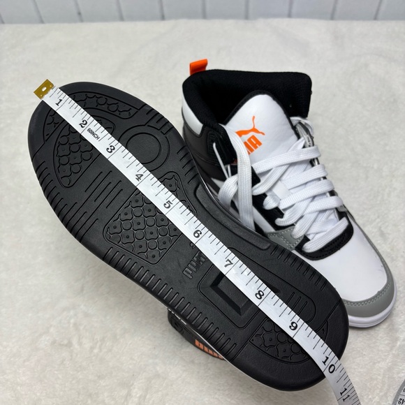 Puma High-Top Sneakers in Black, White, and Gray Size 4.5 - Picture 10 of 10